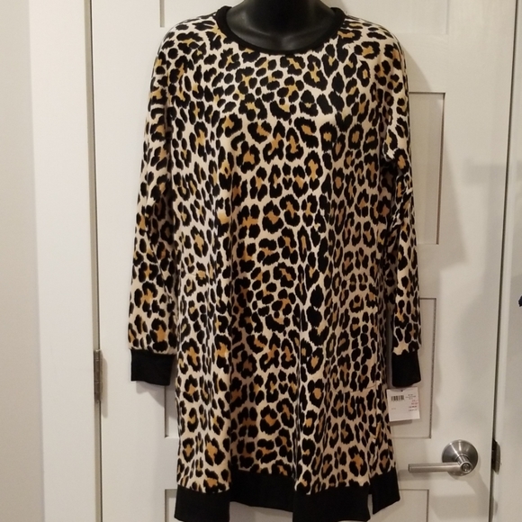 NWT Kate Spade Velour Cheetah Print Sleepshirt - Picture 4 of 4
